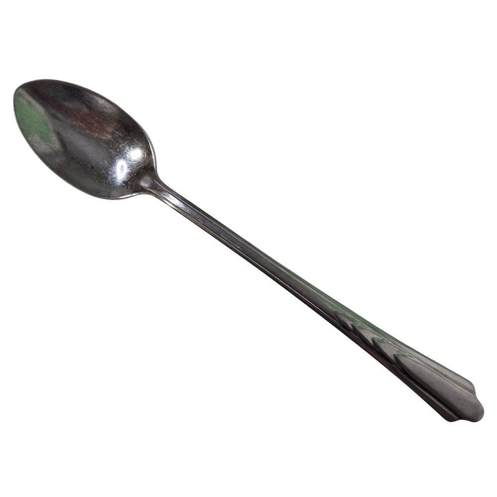 Vintage Ekco Iced Tea Spoon Chevron‎ EKS7 Stainless USA 7.5"